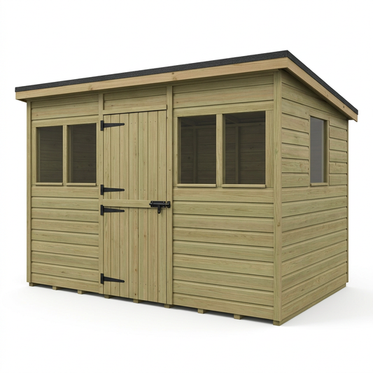 14 x 9 Security Pent Shed - view 2