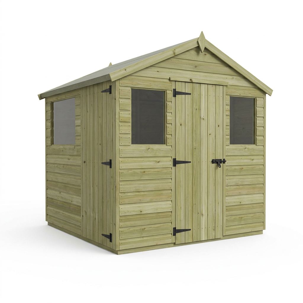 4 x 10  Apex Security Shed - Security Apex Shed