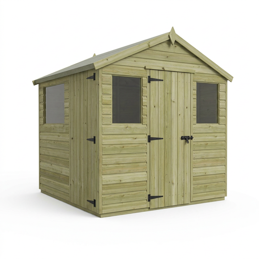 4 x 10  Apex Security Shed - Security Apex Shed