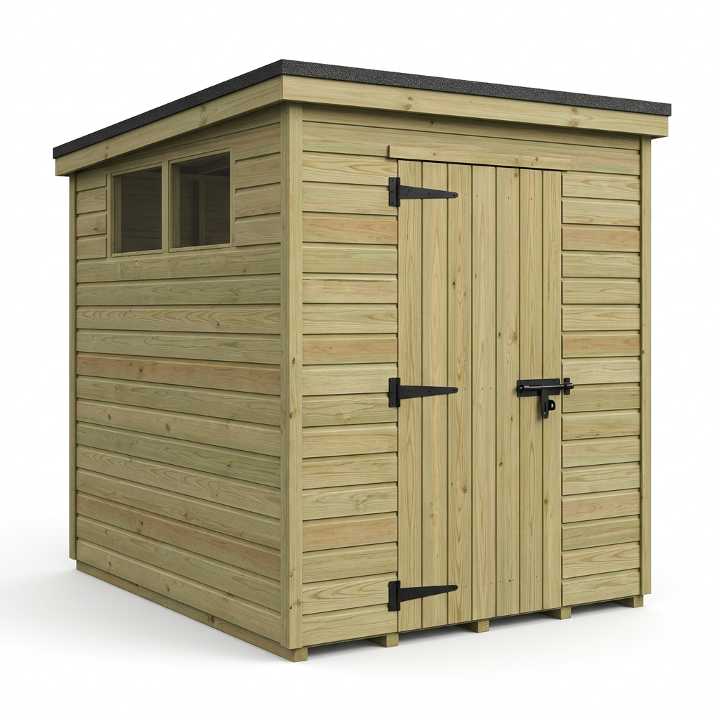 7 x 9 Security Pent Shed - view 2