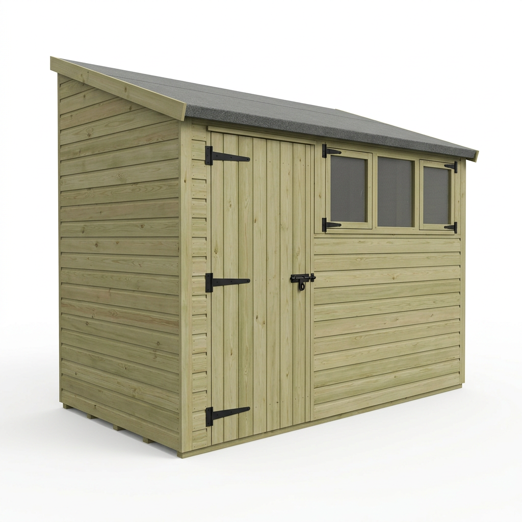 4 x 10 Security Pent Shed - Security Pent Shed