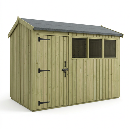 5 x 10 Security Pent Shed - Security Pent Shed