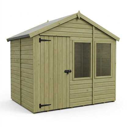 7 x 10 Apex Security Shed - view 2