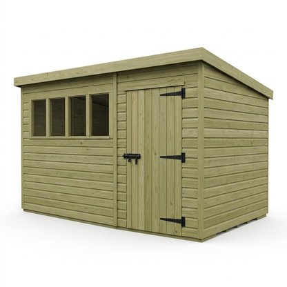 18 x 10 Security Pent Shed - view 2