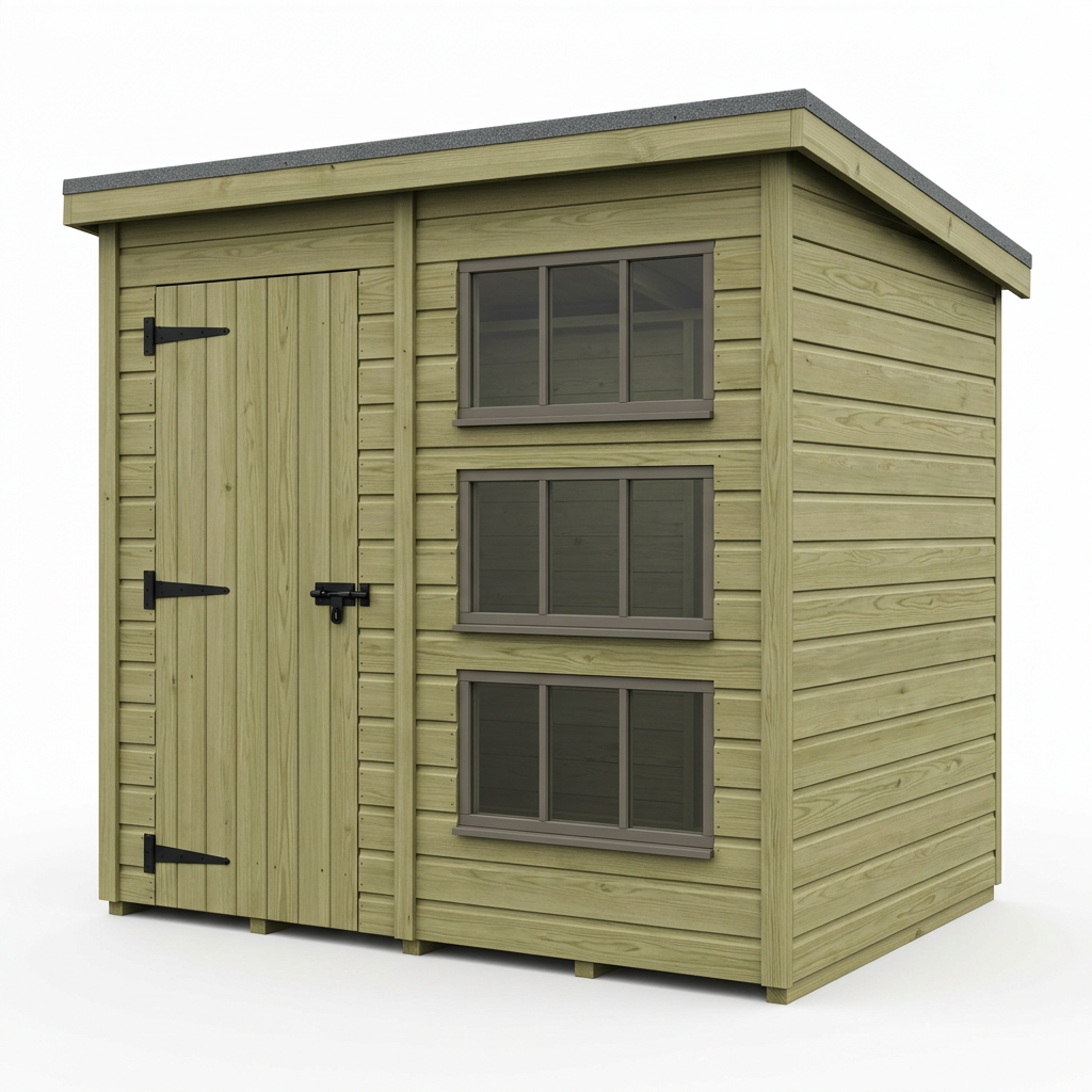 19 x 10 Security Pent Shed - Security Pent Shed