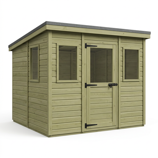 8 x 9 Pent Summer House - view 2