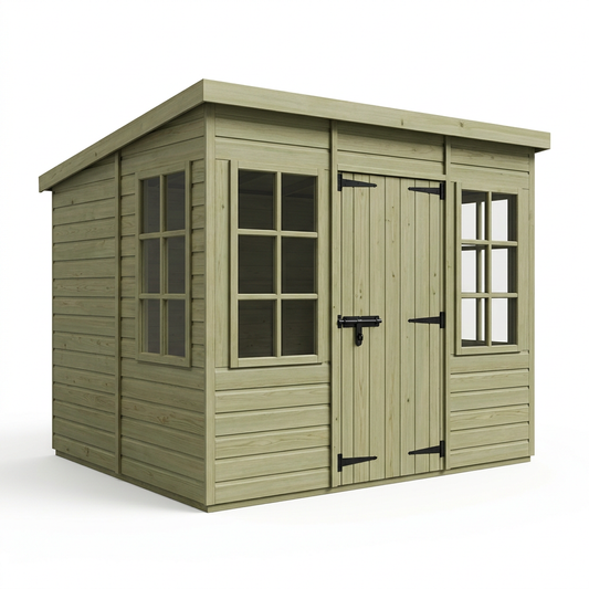 8 x 10 Pent Summer House - view 2