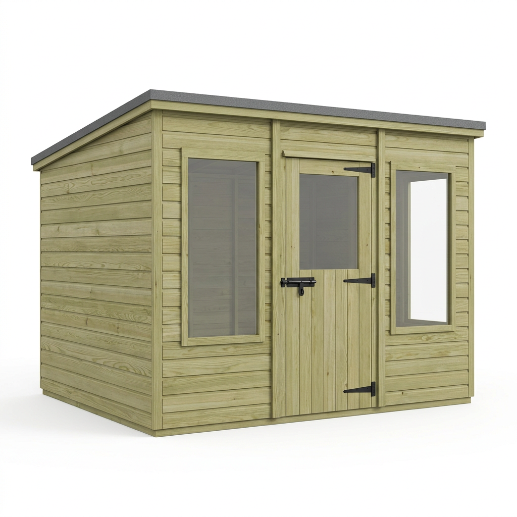 10 x 9 Pent Summer House - view 2
