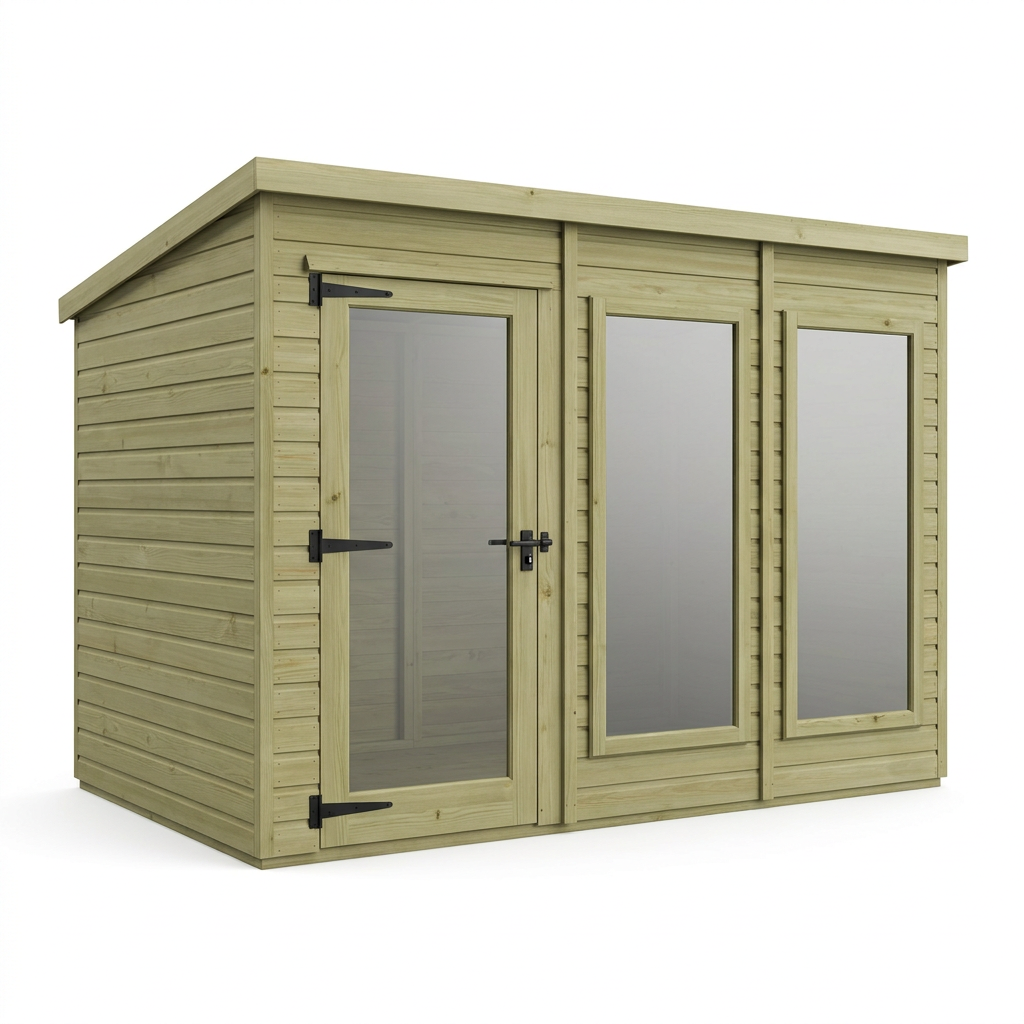 14 x 10 Pent Summer House - view 2