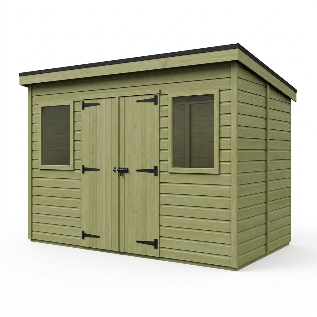4 x 10 Pent Summer House - view 2