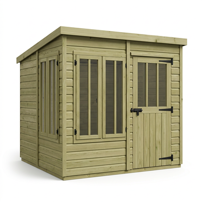 9 x 9 Pent Summer House - Pent Summer House