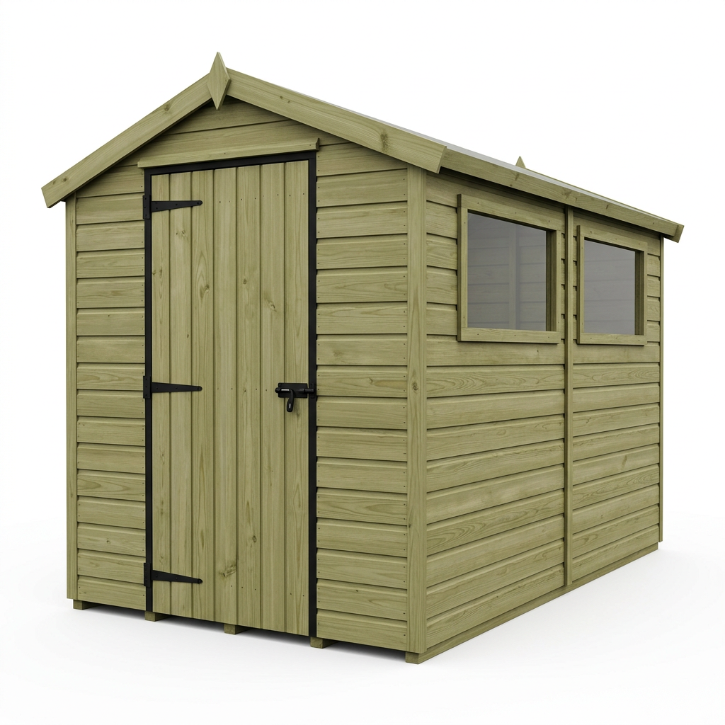 5 x 9 Apex Security Shed - view 2