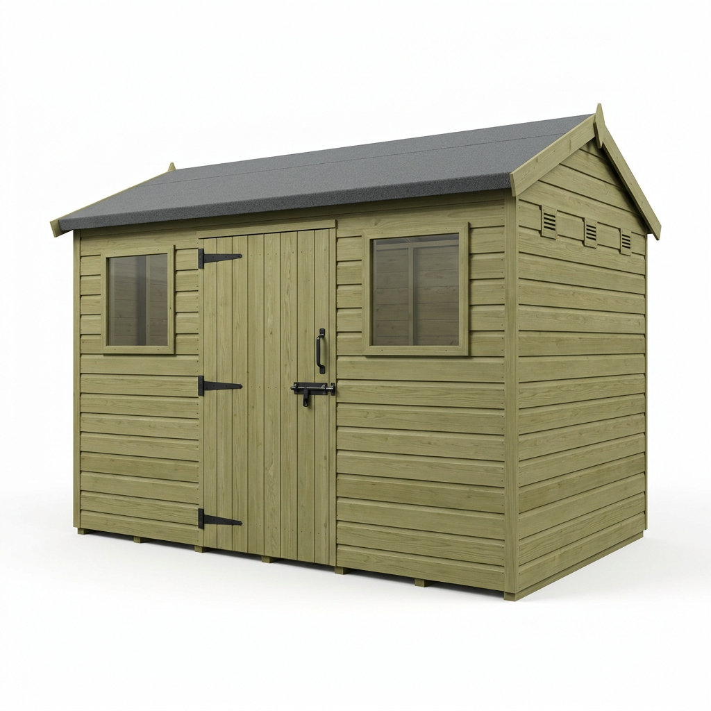 5 x 10 Apex Security Shed - Security Apex Shed