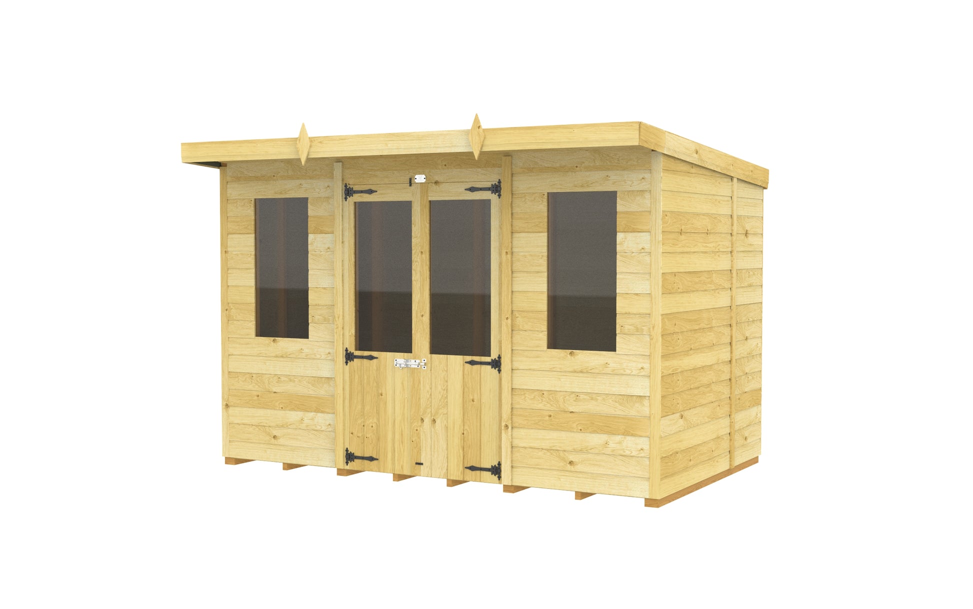 10 x 6 Pent Summer House - view 2